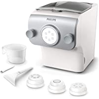 Philips Máquina para hacer pasta fresca HR2375-05 - pasta fresca en menos de 10 min- capacidad para 600 g- 4 variedades…